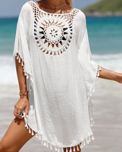 Load image into Gallery viewer, Beach Cover up with Tassels
