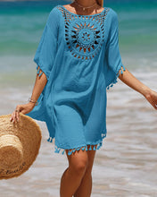 Load image into Gallery viewer, Beach Cover up with Tassels
