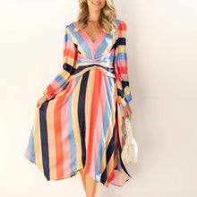 Load image into Gallery viewer, Paneled Striped Dress

