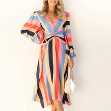 Load image into Gallery viewer, Paneled Striped Dress
