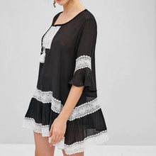 Load image into Gallery viewer, Lace Panel Tunic Dress
