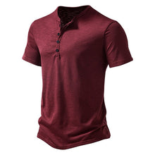 Load image into Gallery viewer, HENLEY SHORT SLEEVE SHIRT
