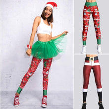 Load image into Gallery viewer, Christmas striped print pants
