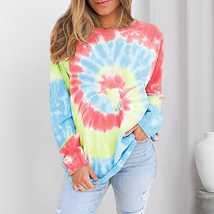 Women's Loose Tie Dye Top