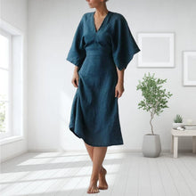 Load image into Gallery viewer, Elegant Linen Slim Dress
