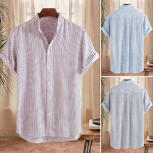 Load image into Gallery viewer, Casual Men&#39;s Striped Shirt
