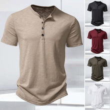 Load image into Gallery viewer, HENLEY SHORT SLEEVE SHIRT
