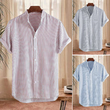 Load image into Gallery viewer, Casual Men&#39;s Striped Shirt
